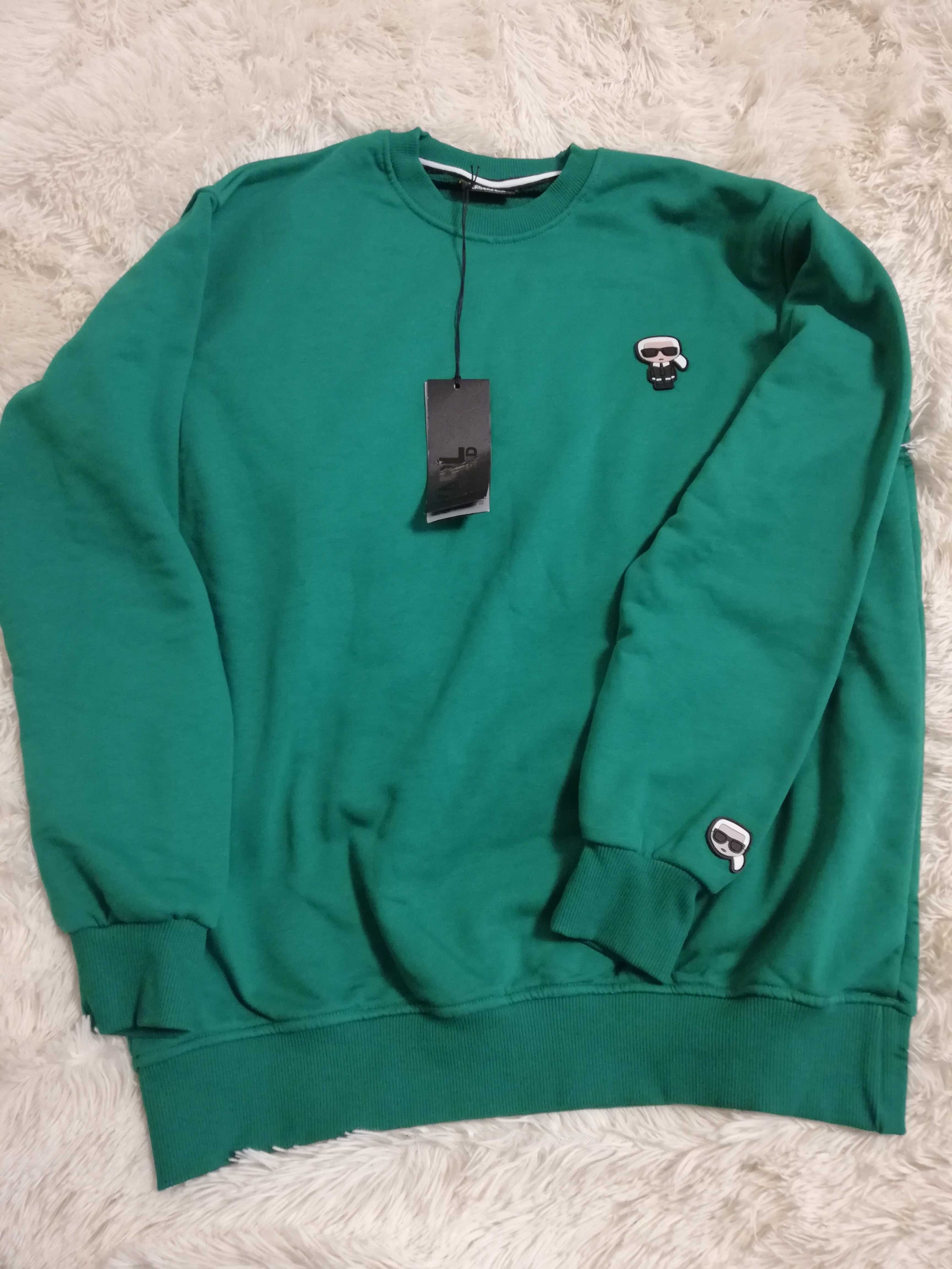 bluza KARL LAGERFELD L 40 zielona nowa z metkami