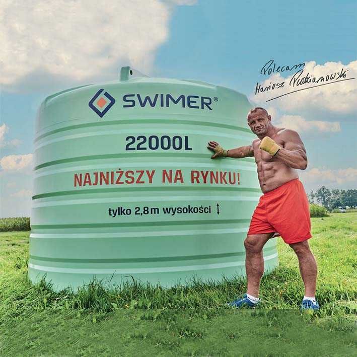 Zbiornik RSM ASL 22000 SWIMER + POMPA gratis