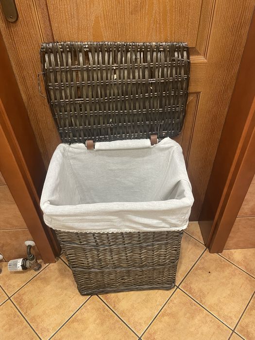Kosz na pranie wiklinowy