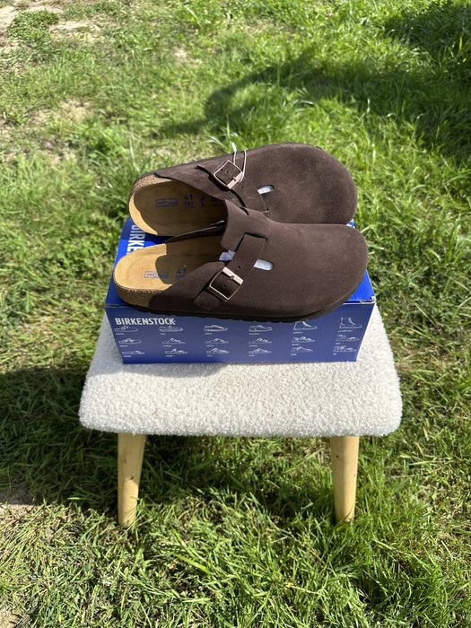 Nowe Birkenstock Boston Soft Footbed 41 - Mocha/Ciemny Braz