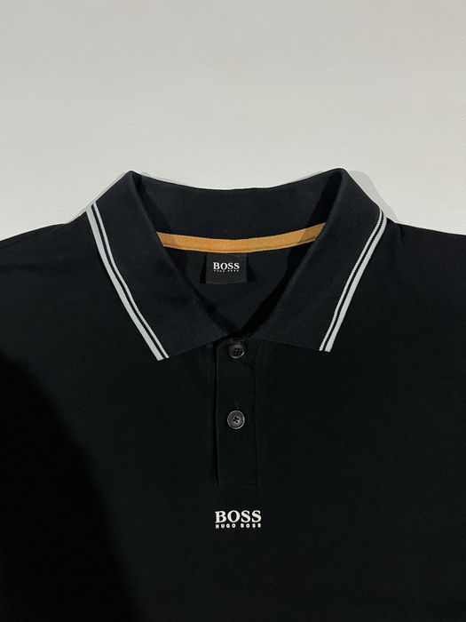 Елегантна чорна  футболка поло хуго босс hugo boss розмір xxl оригінал