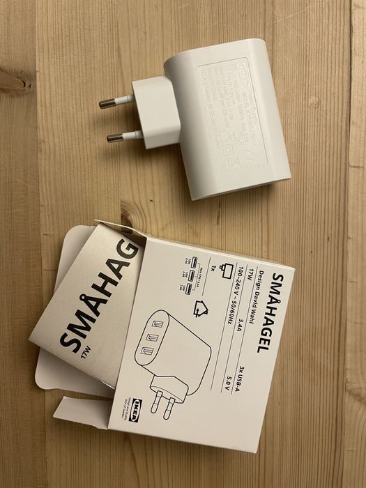 nowa ładowarka 3 USB ikea Smahahel