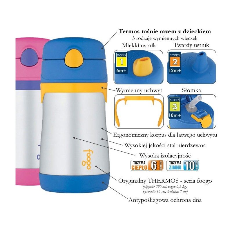 termos niemowlęcy - niebieski