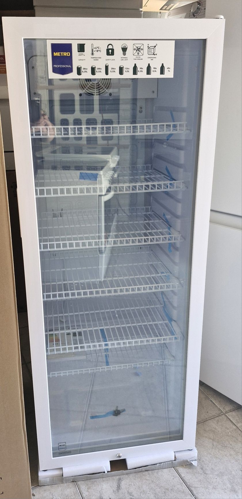 Vitrine Frigorífico com porta de vidro