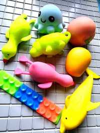 Zestaw kolorowych gniotków zabawka antystresowa nowe Wyprzedaż
