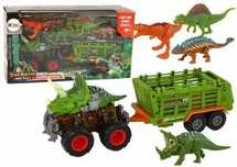 Pojazd z motywem dinozaura przyczepa. Leantoys