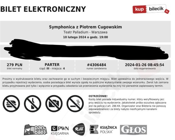 Bilety Symphonica z Piotrem Cugowskim - Warszawa 10.02.24