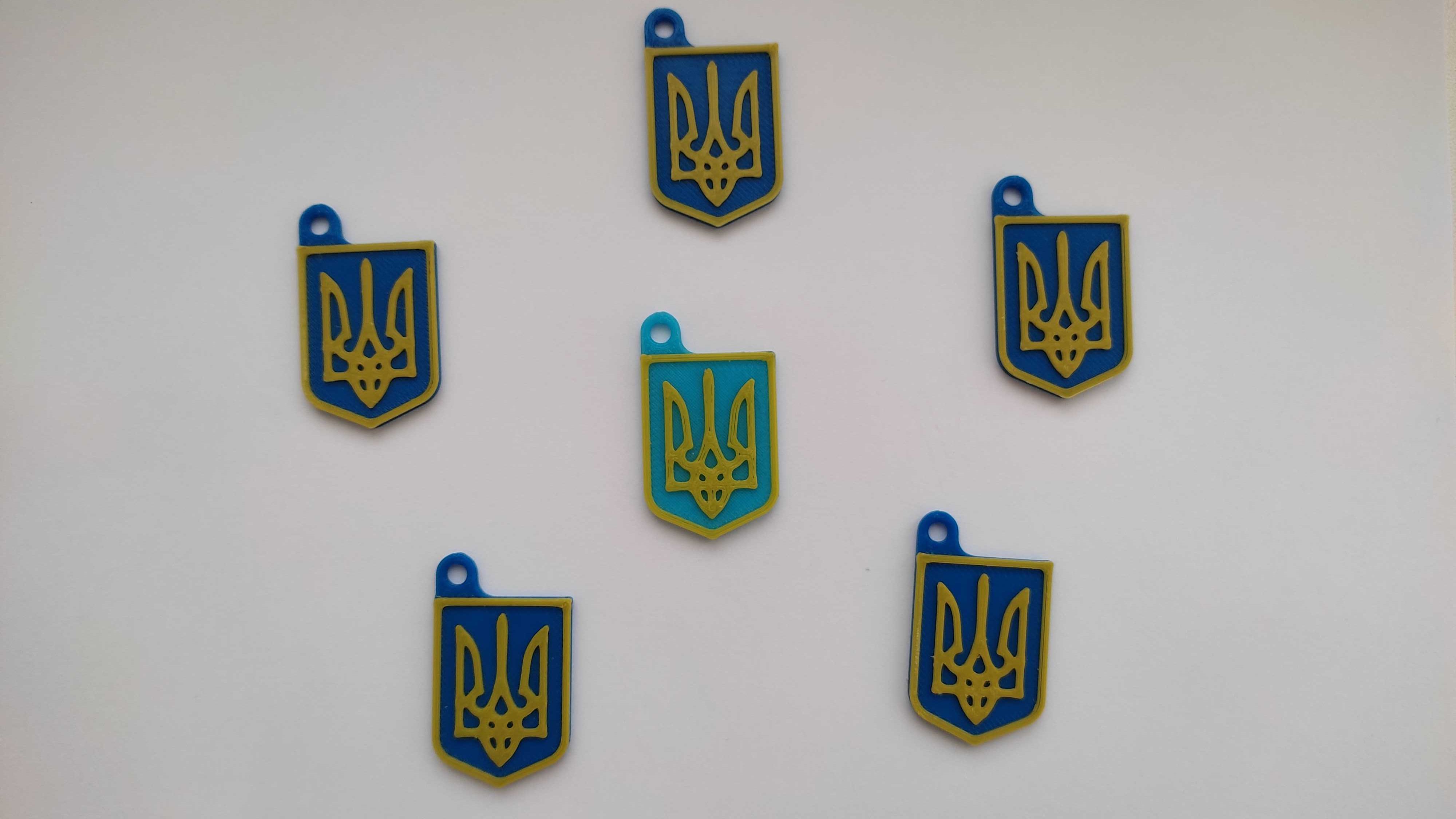 Брелок тризуб герб України