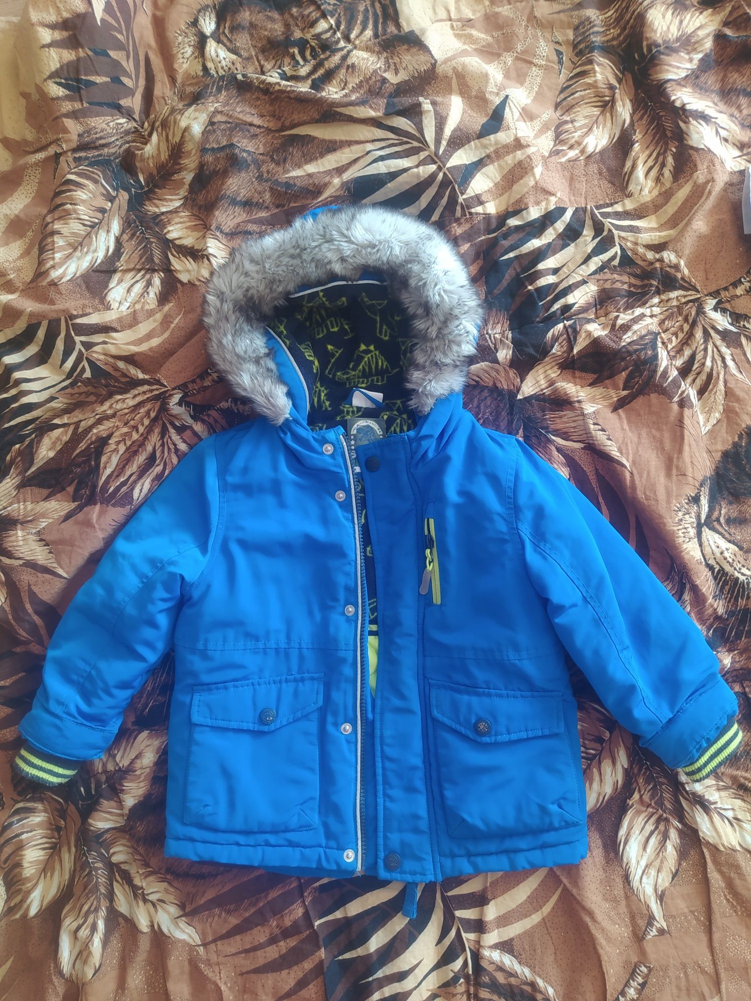 Куртка парка, зимняя курточка 2-3 года, 92-98 + подарок