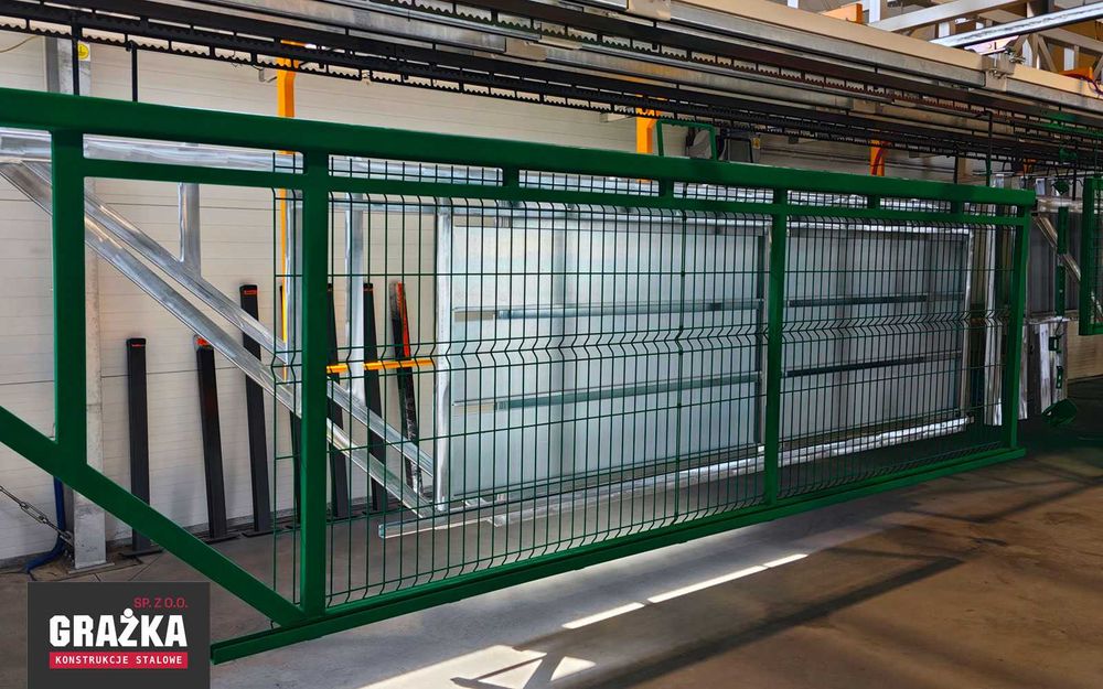 Brama przesuwna siatka 3D 4m x 1,12m ocynk+kolor PRODUCENT