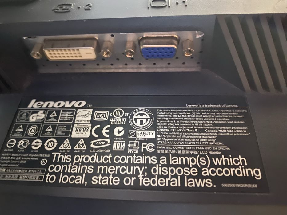 Монітор Lenovo ThinkVision L200P Wide