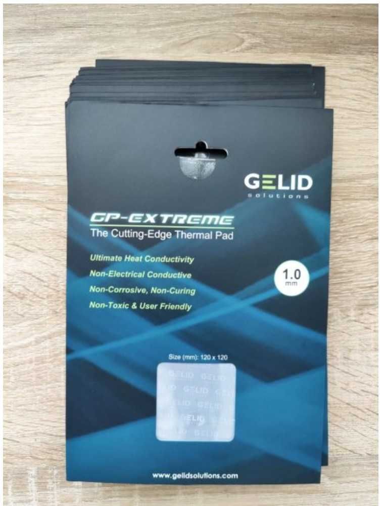 Термопрокладка Gelid GP-Extreme  120x120 0.5-3мм 12 Вт/м*К