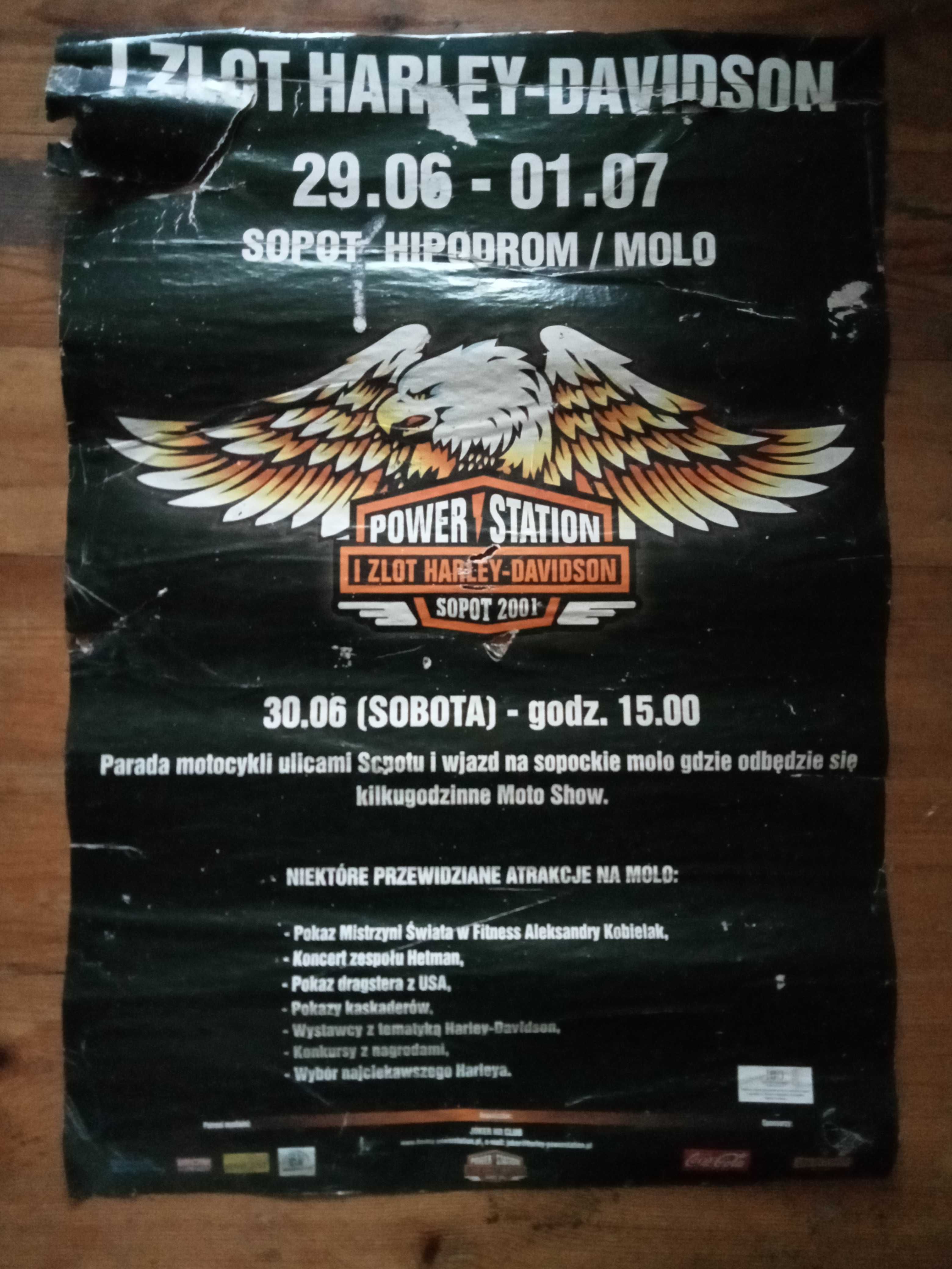 PLAKAT harley Davidson Sopot 2001