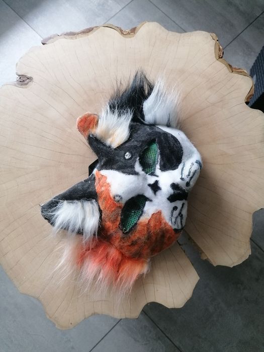 Maska Therian przebranie ręcznie wykonana