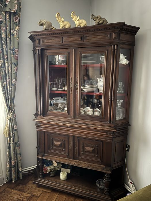 Kredens narożna - myśliwski