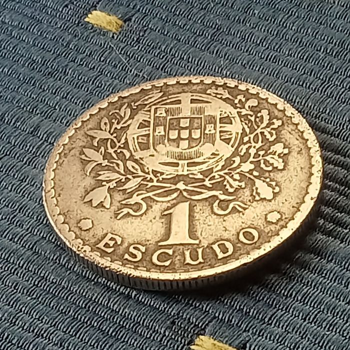 moeda 1 escudo 1945 alpaca