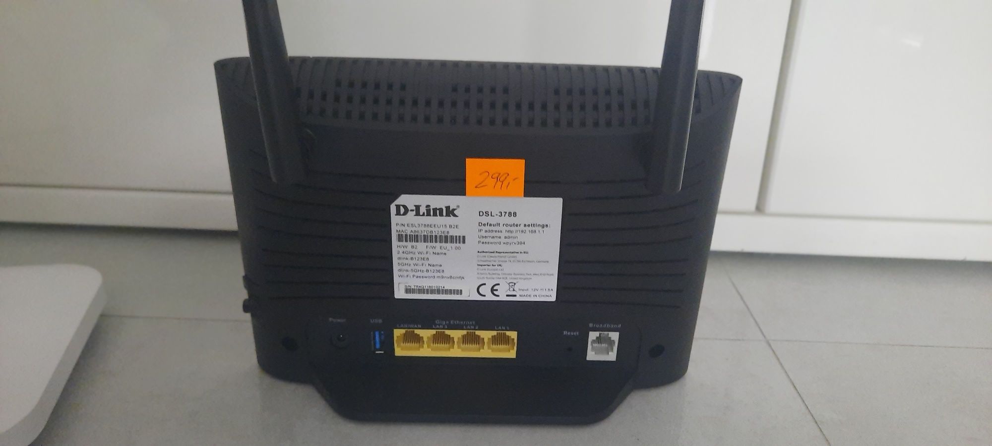 Router Wi-Fi D-Link DSL-3788 Netgear WAX214 Huawei WS520 Ugreen CR111