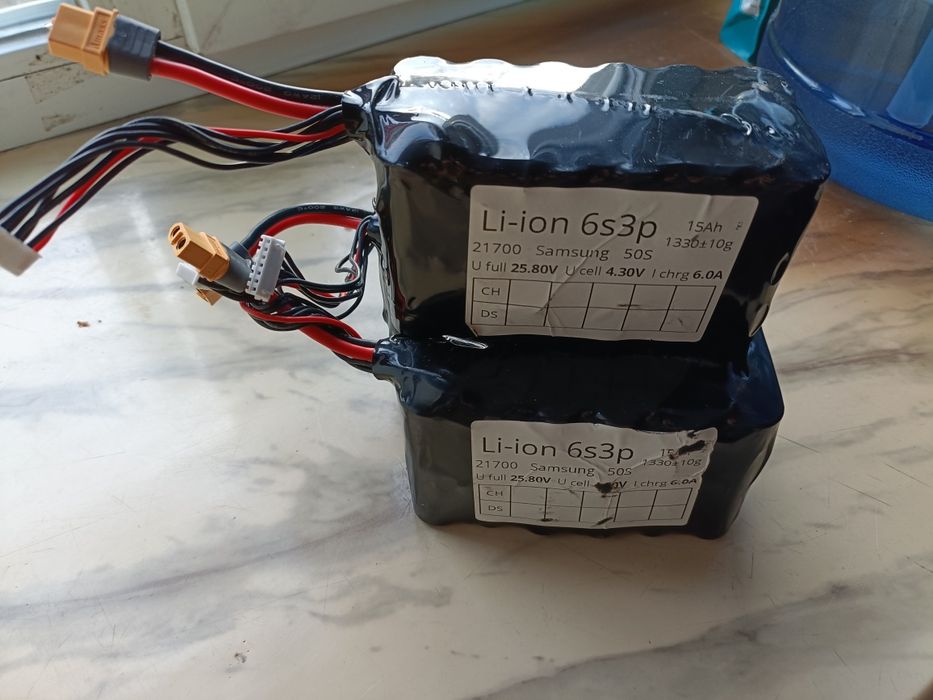 Батареї до фпв дронів 6s3p xt60