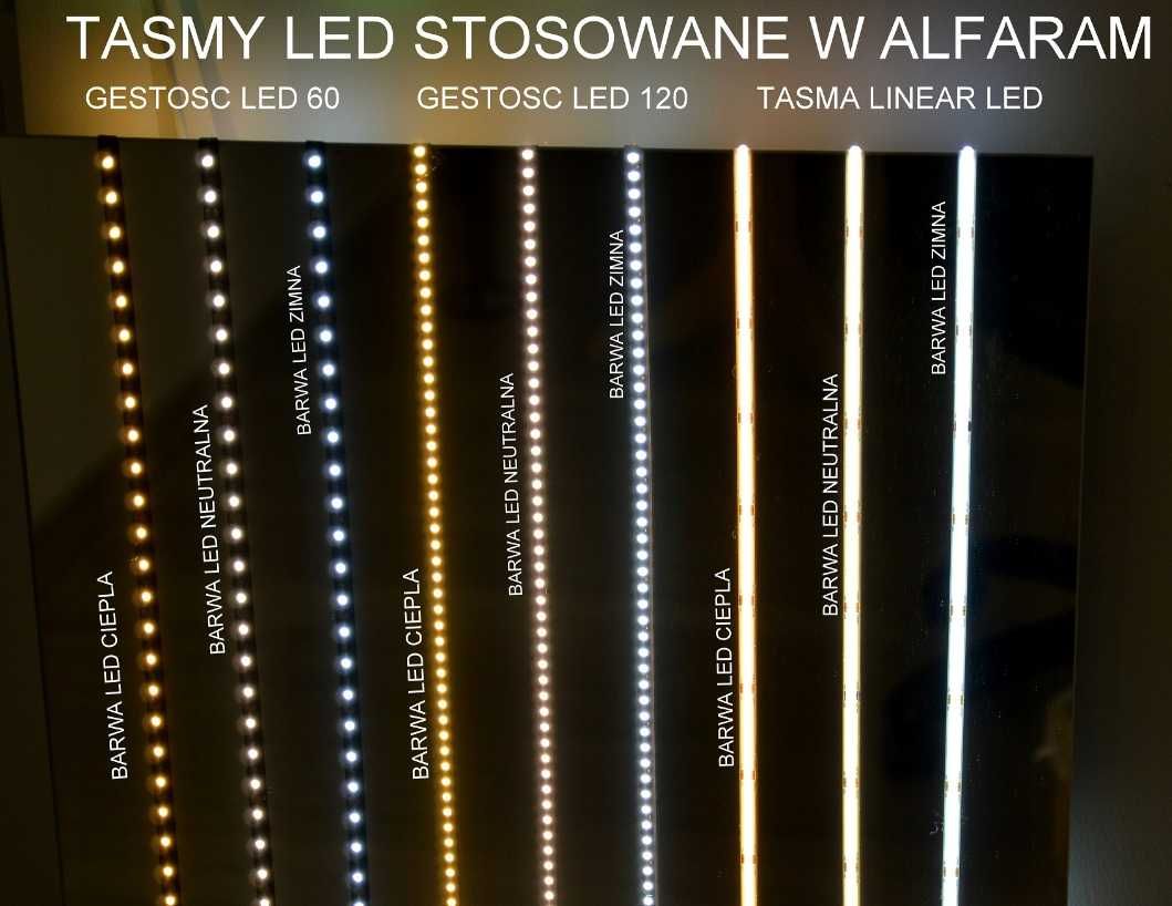 Lustro owalne z podświetleniem - Dostawa Gratis- ALFARAM
