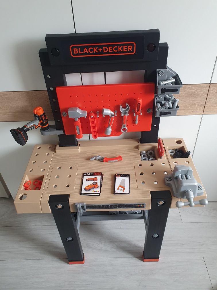 Warsztat majsterkowicza duży stół do majsterkowania smoby black decker