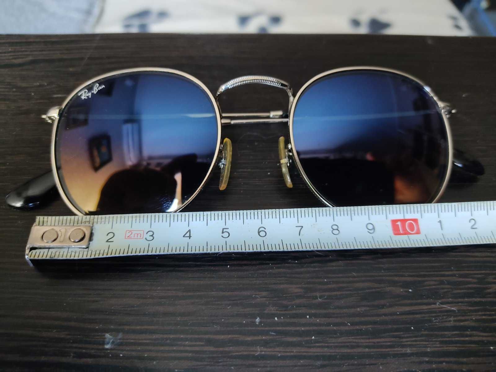 Ray Ban 3447 round metal Titanium