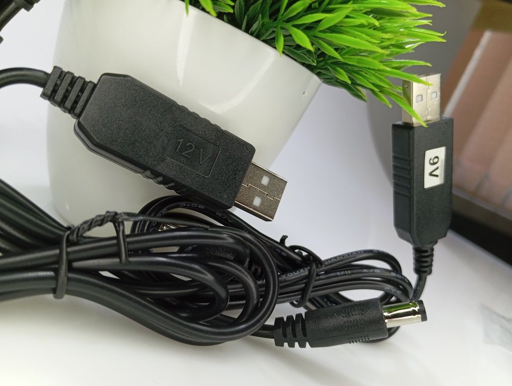 ‼️Інтернет від ПОВЕРБАНКА Кабель/Шнур для вайфай роутера USB 5/9/12V‼️