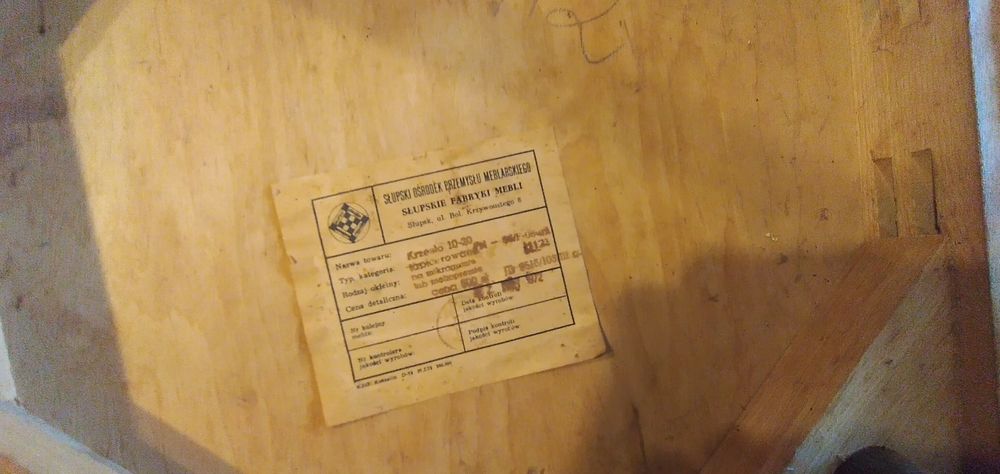 Krzesła 10-20 Muszelki 1972r PRL