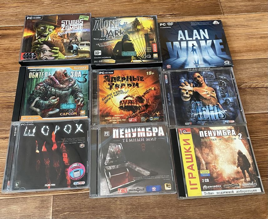 Диски для ПК: Resident Evil, Doom, Fallout, Quake, Postal, Painkiller