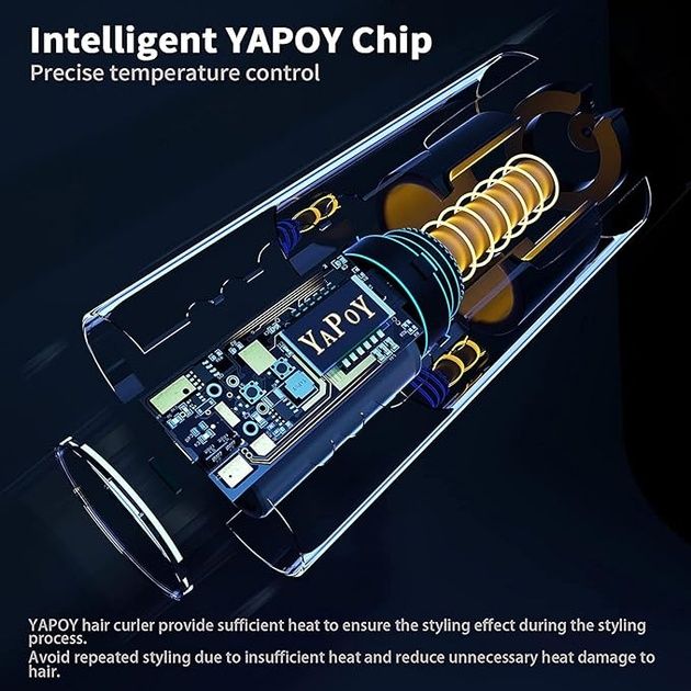 Бездротові автоматичні щипці для бігуді YAPOY YB100 Black (R3459)