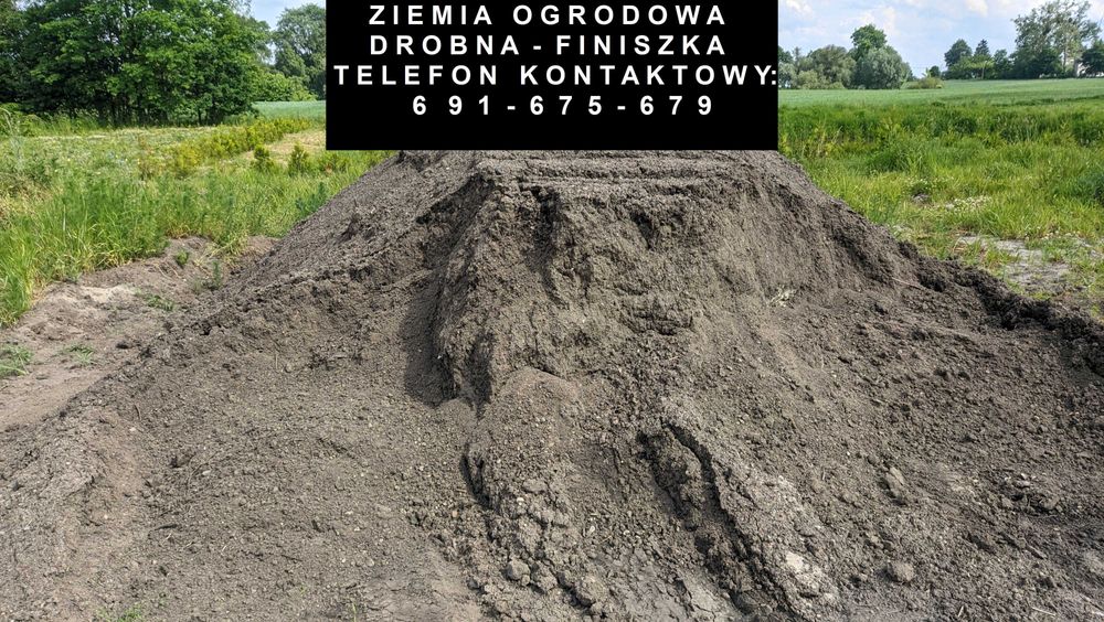 Drobna - przesiana ziemia ogrodowa  - finiszka  MOŻLIWY TRANSPORT