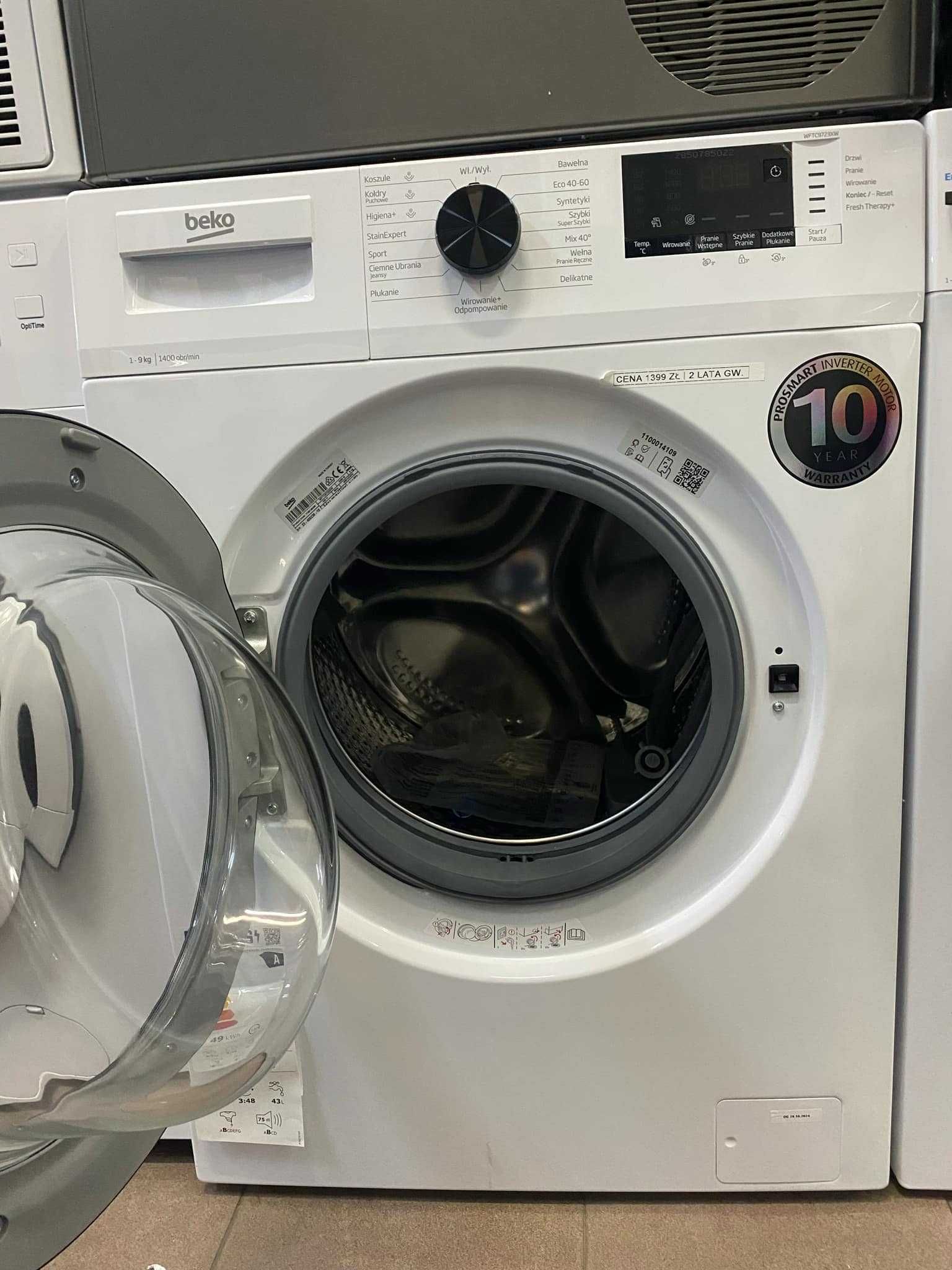Nowa dostawa Pralek Beko 9 kg załadunku 1400 Obr. Zamów z Transportem!
