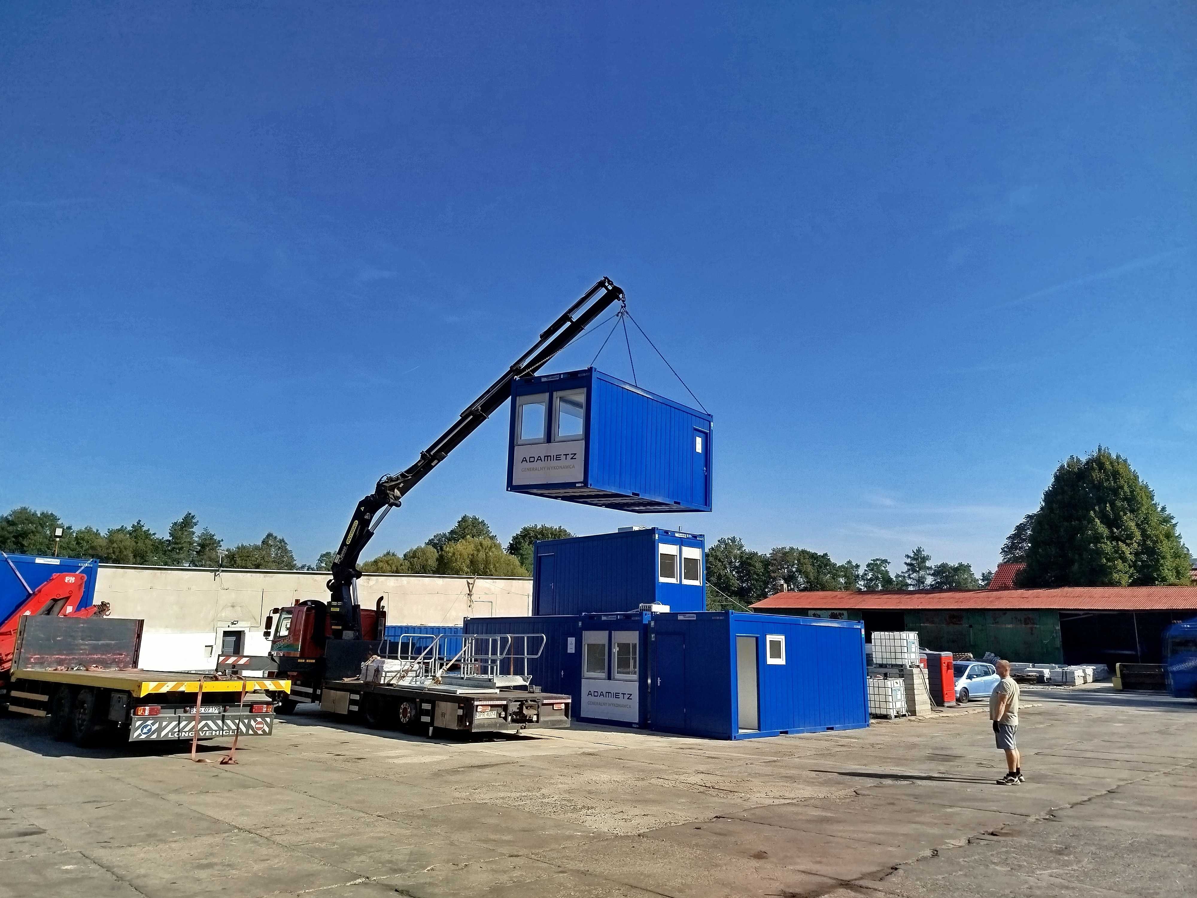 Wynajem Kontenerów Transport kontenerów HDS Laweta Niskopodwoziowy HDS