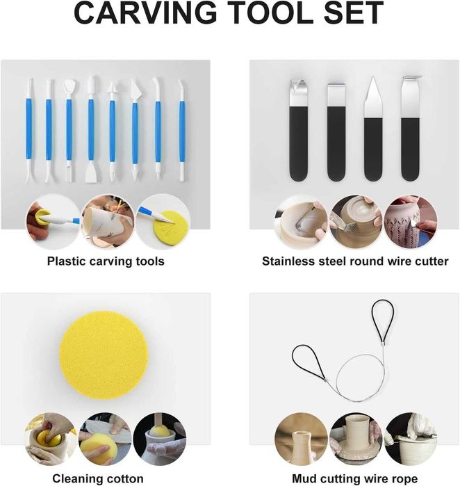 Електричний гончарний круг / Электрический гончарный станок Vayotoy