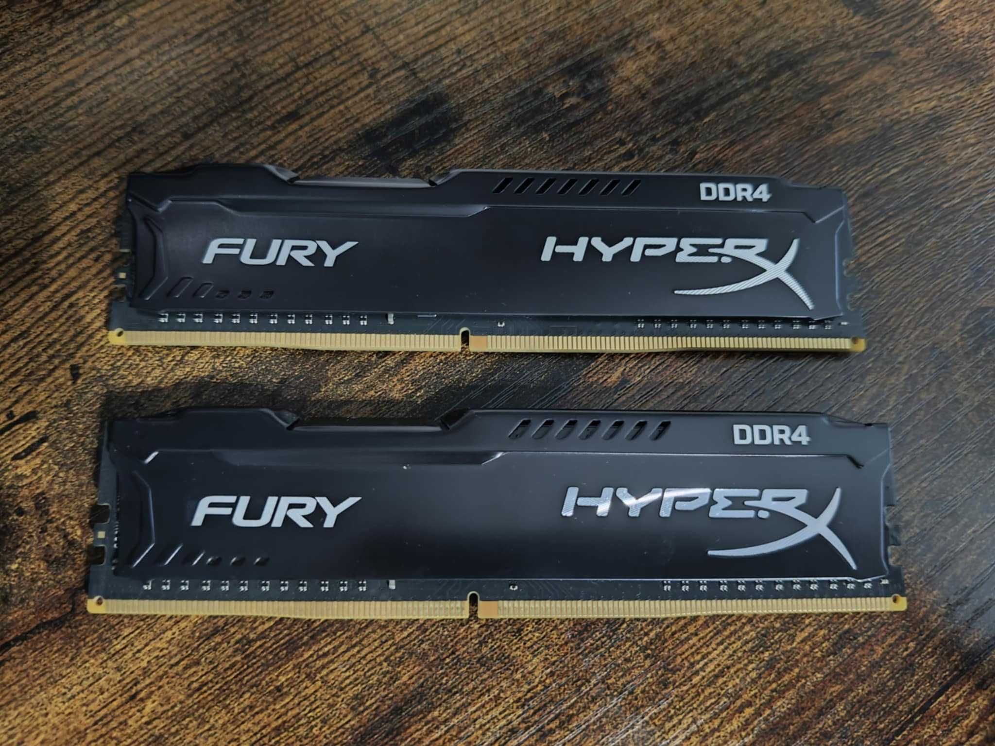 RAM DDR4   2X 4GB  HyperX Fury SPRAWNE