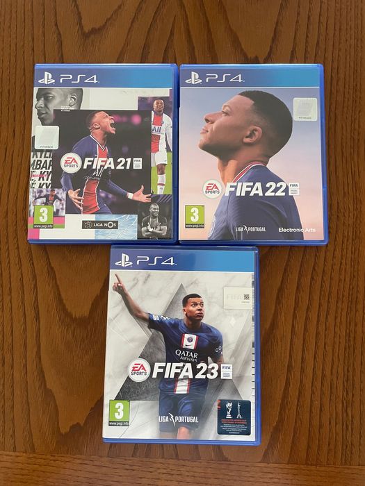 Jogos FIFA 21, 22 e 23 PS4