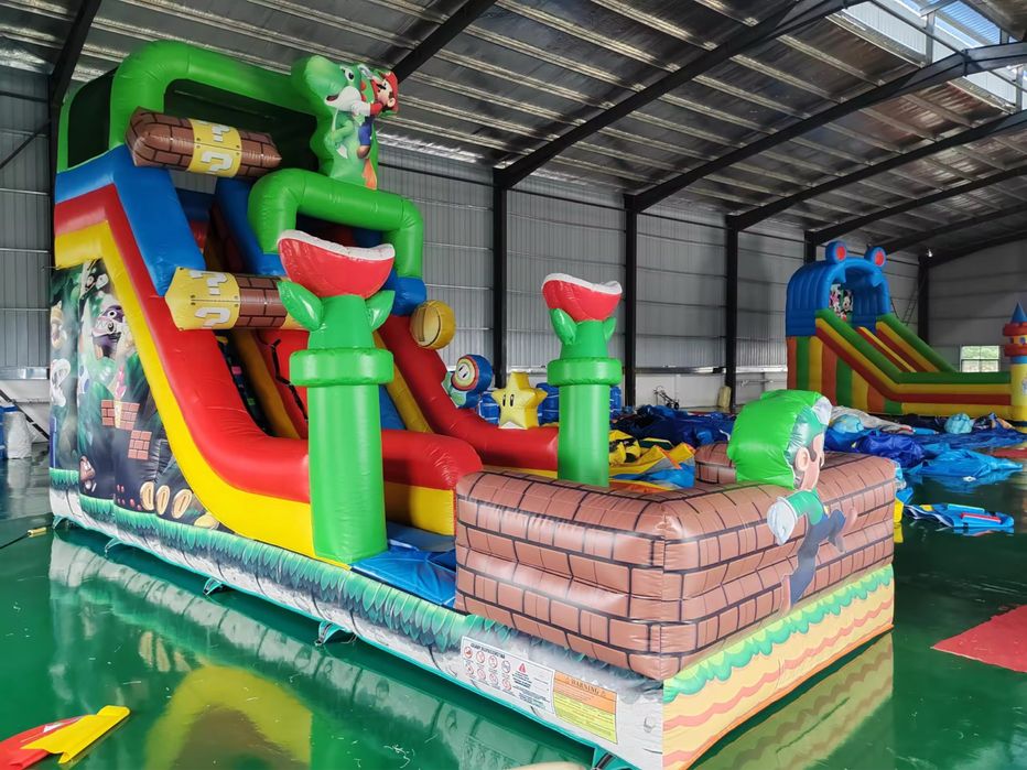 Nowosc 2026 dmuchaniec mario zjezdzalnia dmuchana zamek 8x5x3 nowy