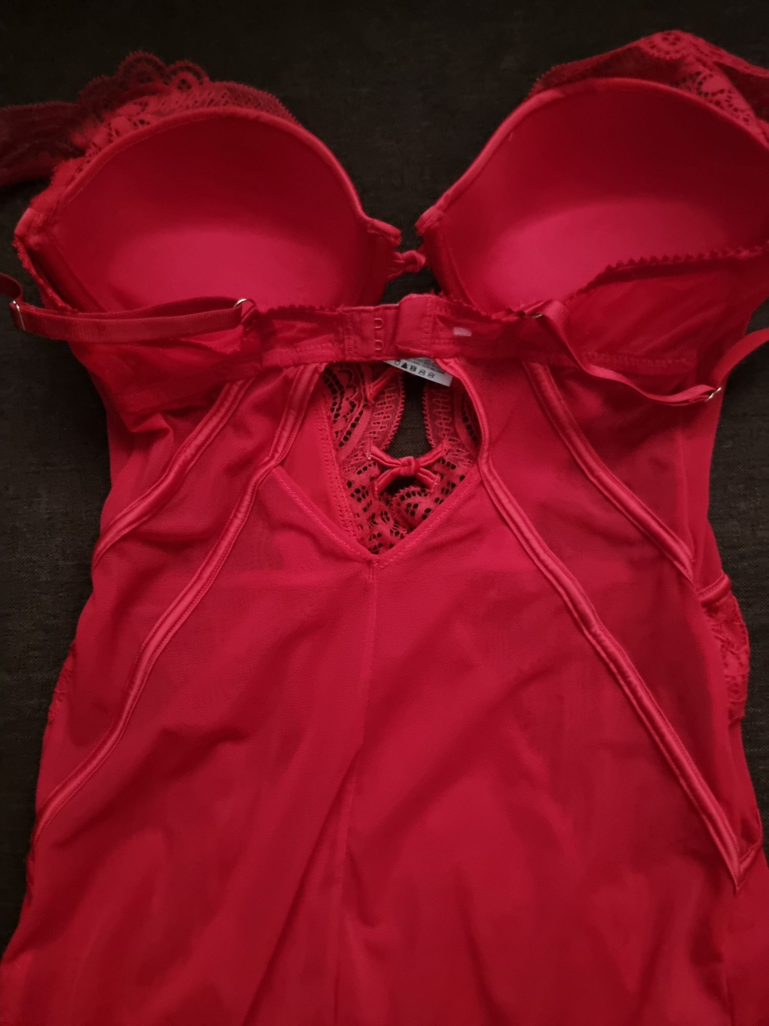 Корсет червоний 75B push up