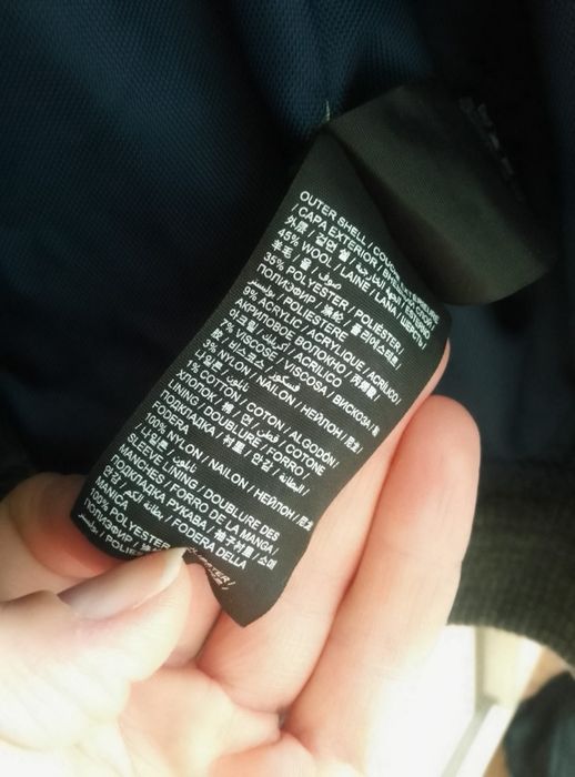 Męska kurtka zimowa superdray z wełną i wiscozą