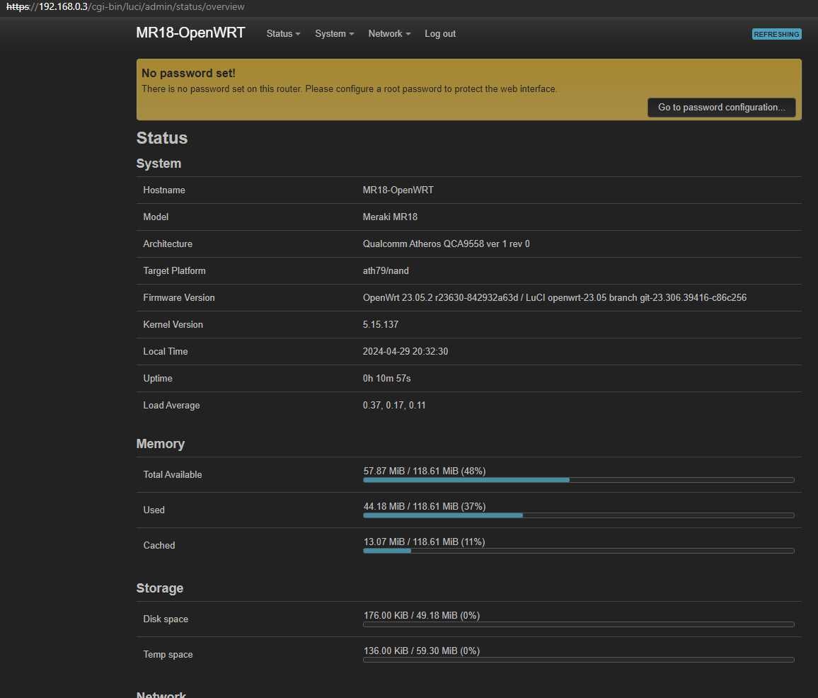 Cisco Meraki MR18 z OpenWRT