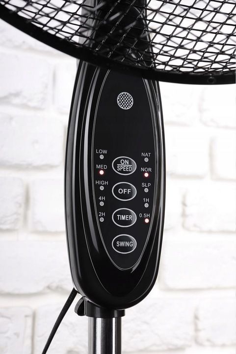 Wentylator Stojący Podłogowy Eldom Wg100 Timer+ Pilot Cichy Mocny 45w