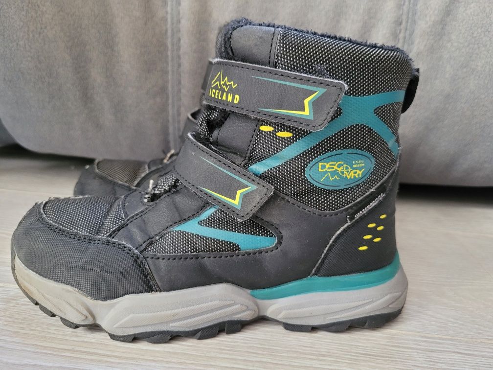 Buty zimowe kozaki chłopięce 33