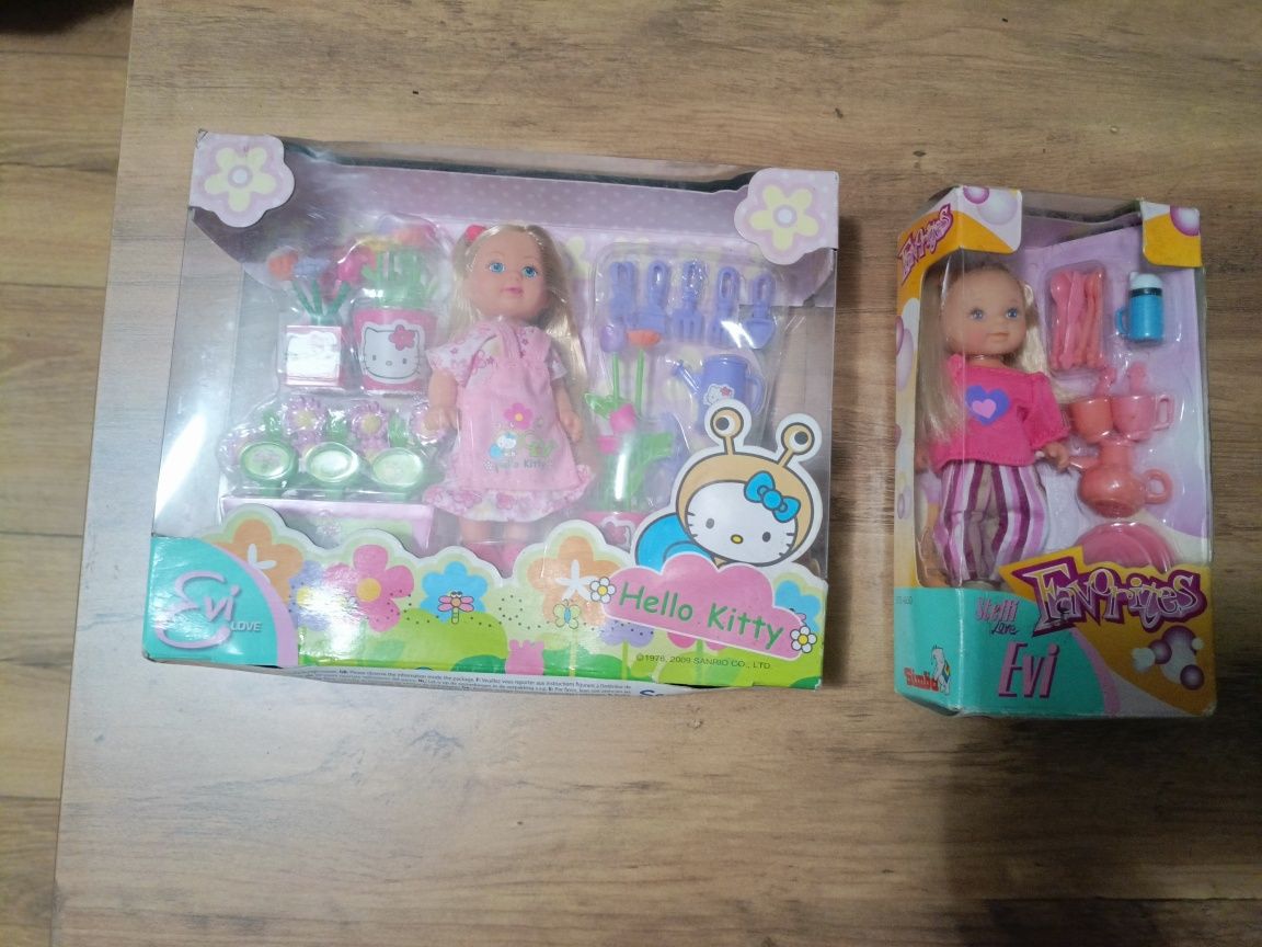 Dwa  nowe zestawy lalka  barbie evi hello kitty