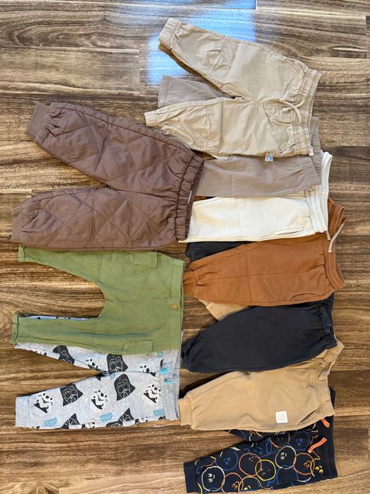 Zestaw ubranek dziecięcych dla chłopca rozmiar 80 (bluzy, spodnie)