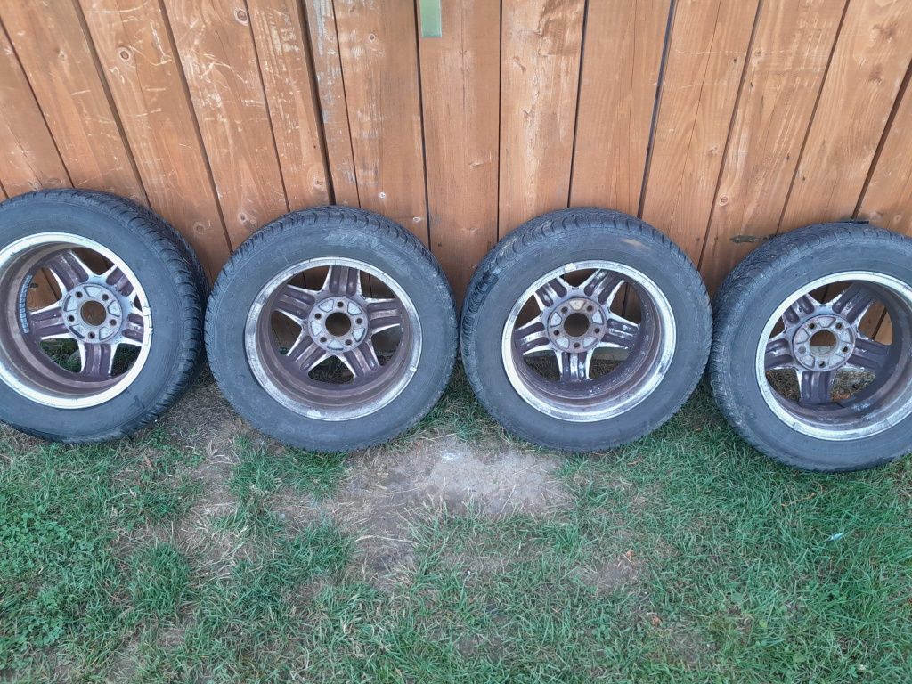 Felgi aluminiowe 15  5×105 z oponami 4szt