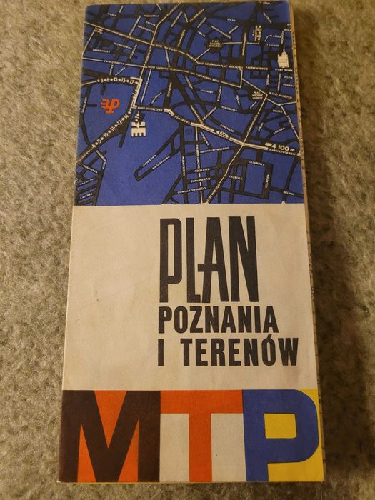 "Plan Poznania i terenow Miedzynarodowych Targów Poznańskich" z 1970r.