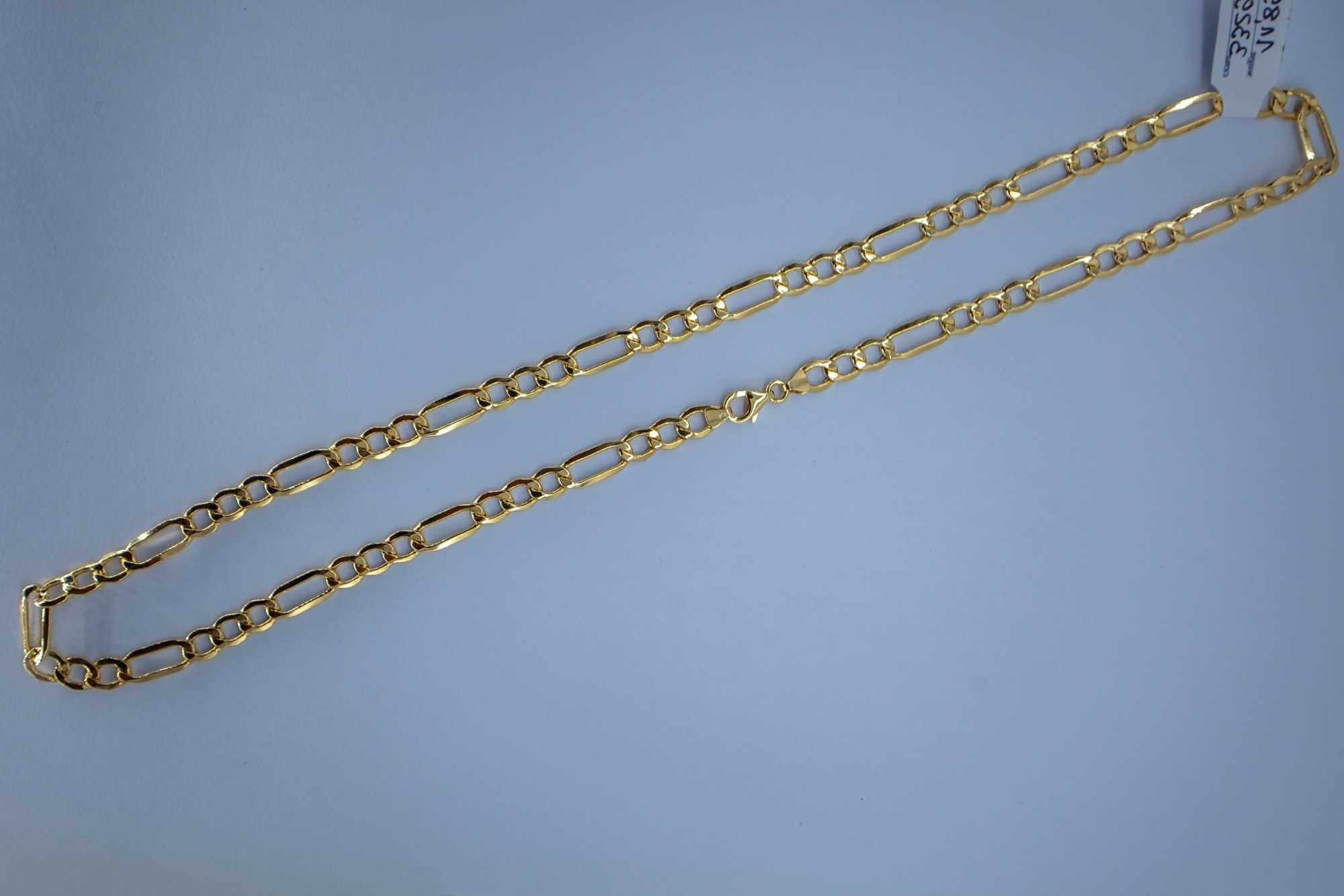 złoty łańcuszek 585 14K 11,89 gram 55cm Figaro Nowe Okazja
