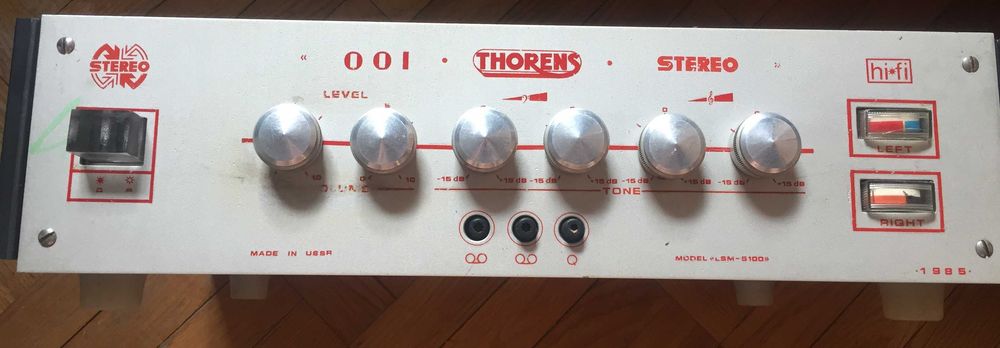 Усилитель мощности звука Thorens Lsm-5100. СССР. Рабочий!
