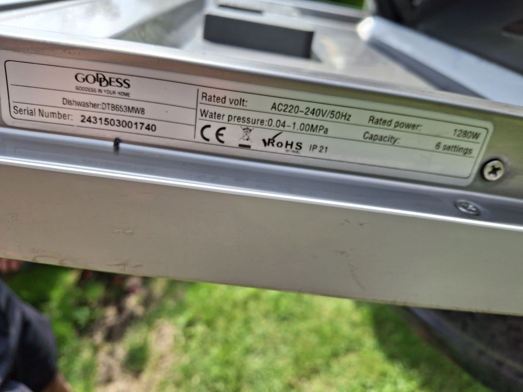 Mała zmywarka Goddess DTB653MW8