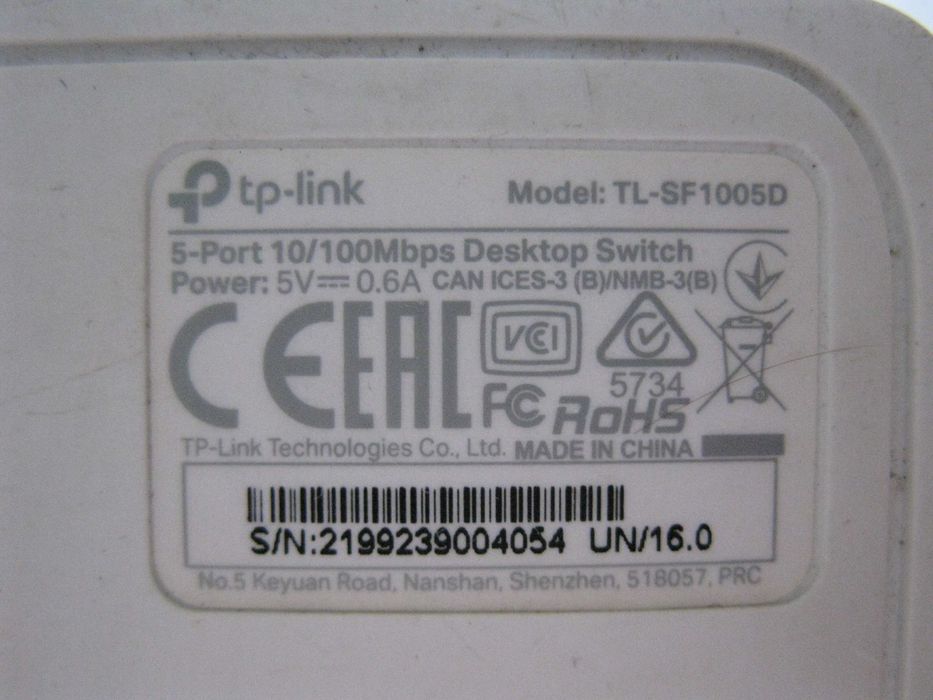Коммутатор сетевой TP-LINK TL-SF1005D свич роутер