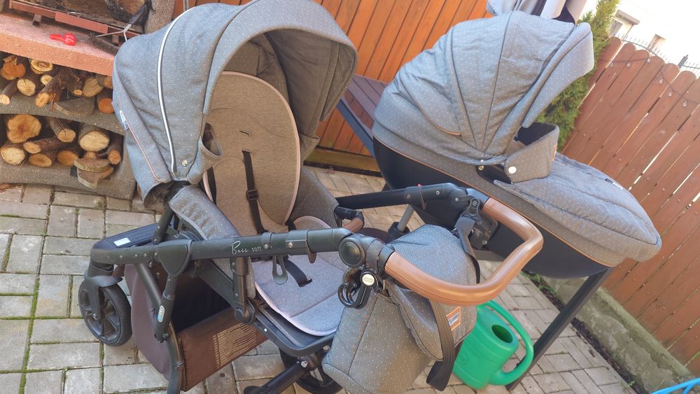 Wózek na dużych kołach pompowanych